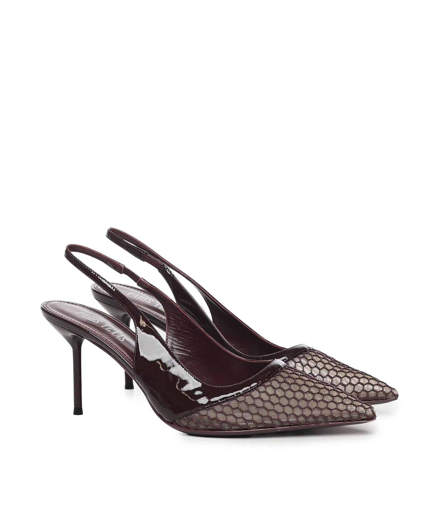 Slingback Lidia in vernice PX1622XVNMS ROUGE NOIR-DARK ROUGE NOIR PARIS TEXAS 
