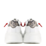 Sneakers Nemesis in nappa con lacci cerati NEMESIS2 PYTHONWHITE GIULIANO GALIANO 