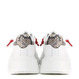 Sneakers Nemesis in nappa con lacci cerati NEMESIS2 PYTHONWHITE GIULIANO GALIANO 