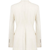 Blazer monopetto in fresco di lana gessato DJ847 ES0080D001 DONDUP 