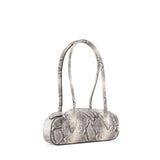 Borsa a spalla Oyster in pelle OYSTER SHOULDER BAG MINI ASH SNAKER YUZEFI 