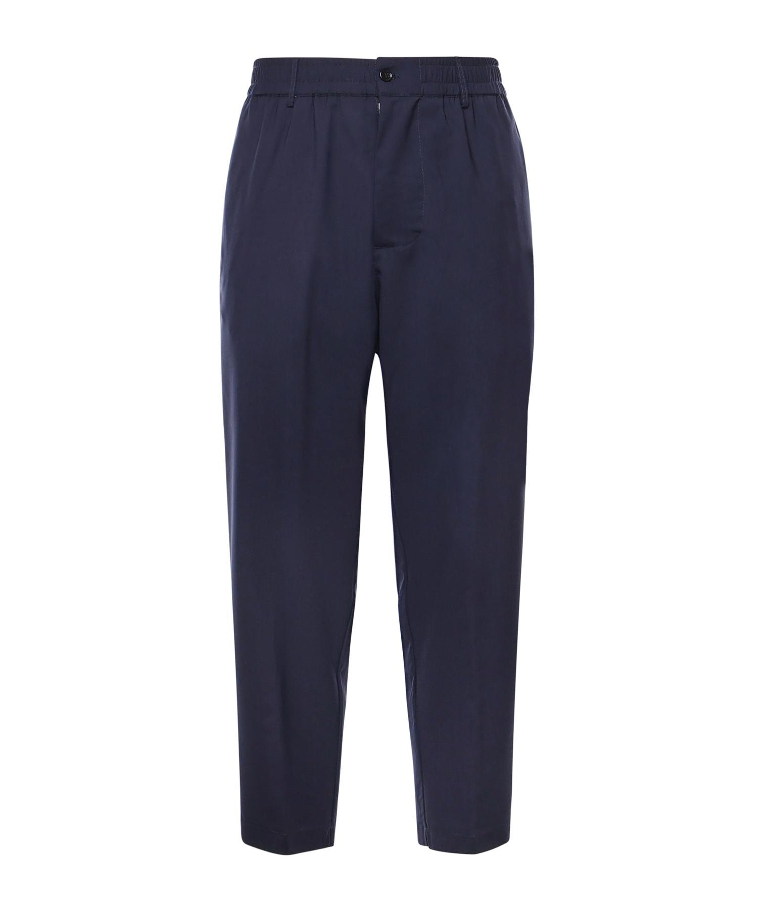 Pantaloni Astro in gabardine di misto lana ASTRO BLU GIULIANO GALIANO 