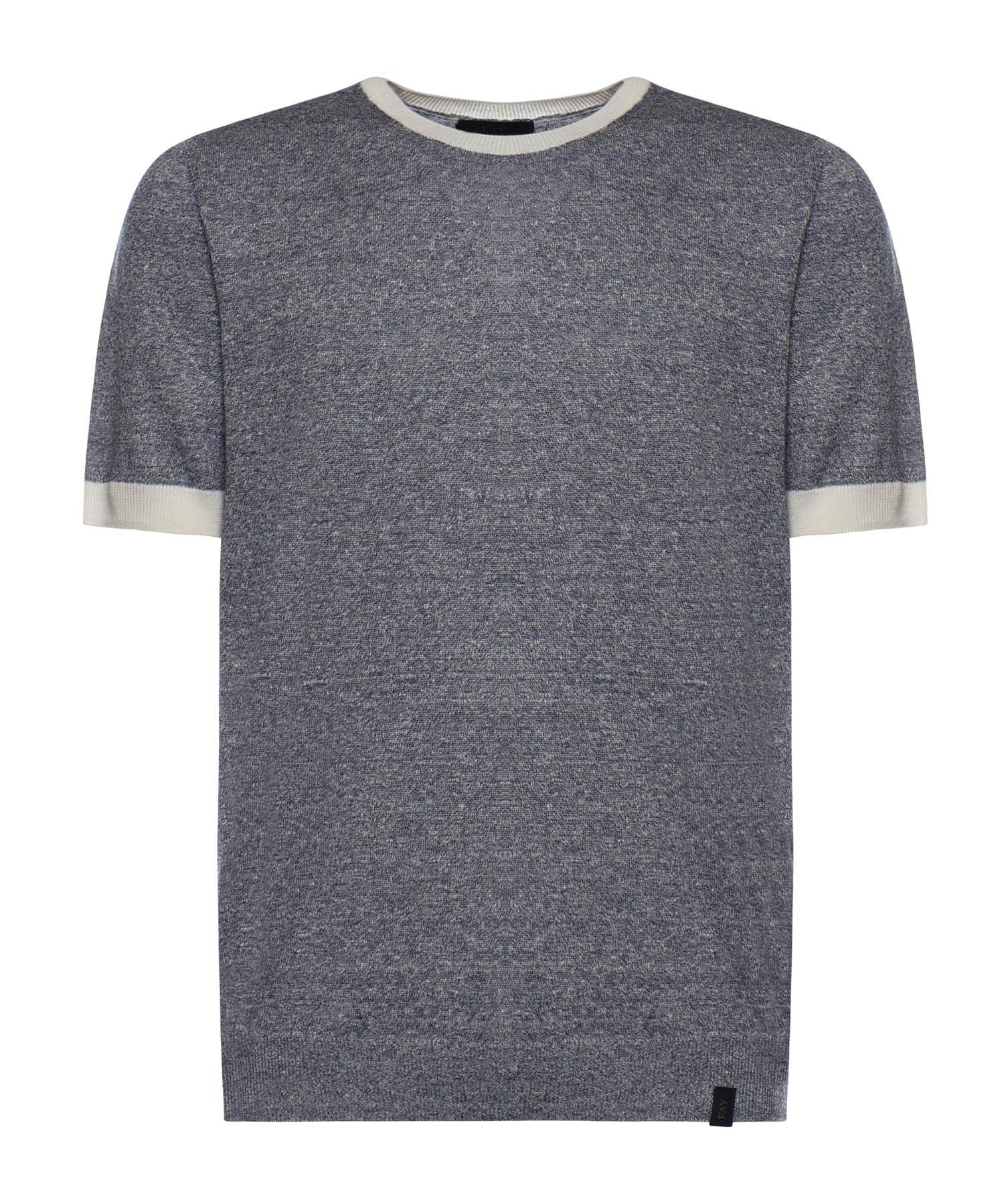 T-shirt in lino e cotone NMMC1522420WYK 11G2 FAY 