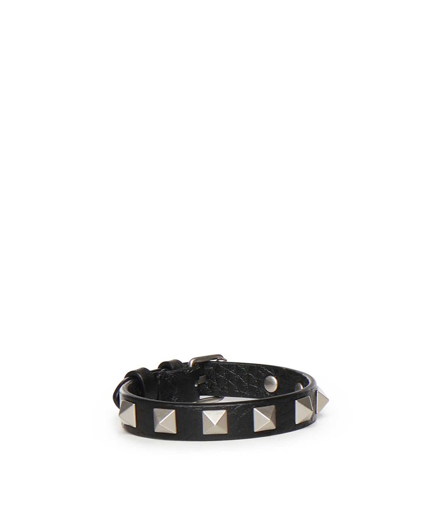Bracciale Rockstud in pelle e borchie 9Y2J0X53 KDB0NO VALENTINO GARAVANI 