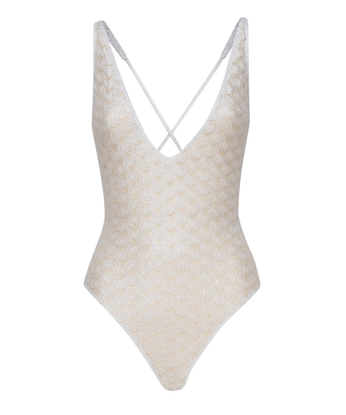 Costume intero con bretelline sottili incrociate MC22SP03 BR00TC14001 MISSONI 