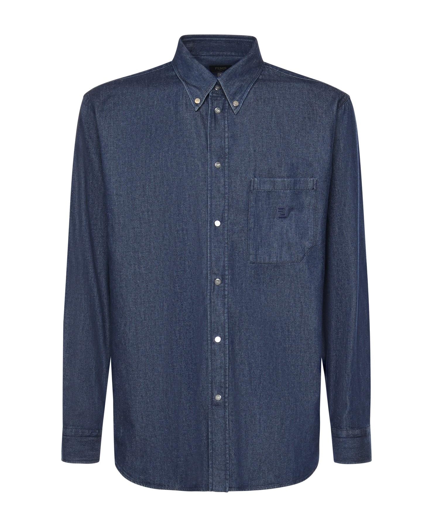 Camicia in Chambray FS1296 AVZGF0QA2 FENDI 