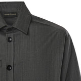 Camicia Tobhias in lana TOBHIAS GRIGIO GIULIANO GALIANO 