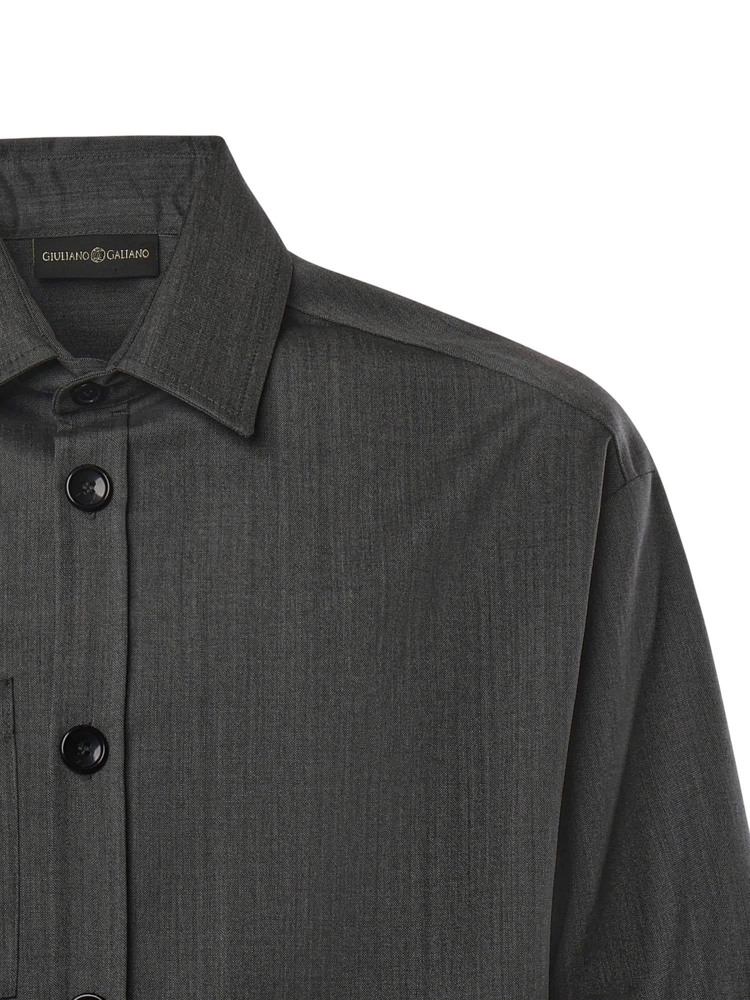 Camicia Tobhias in lana TOBHIAS GRIGIO GIULIANO GALIANO 