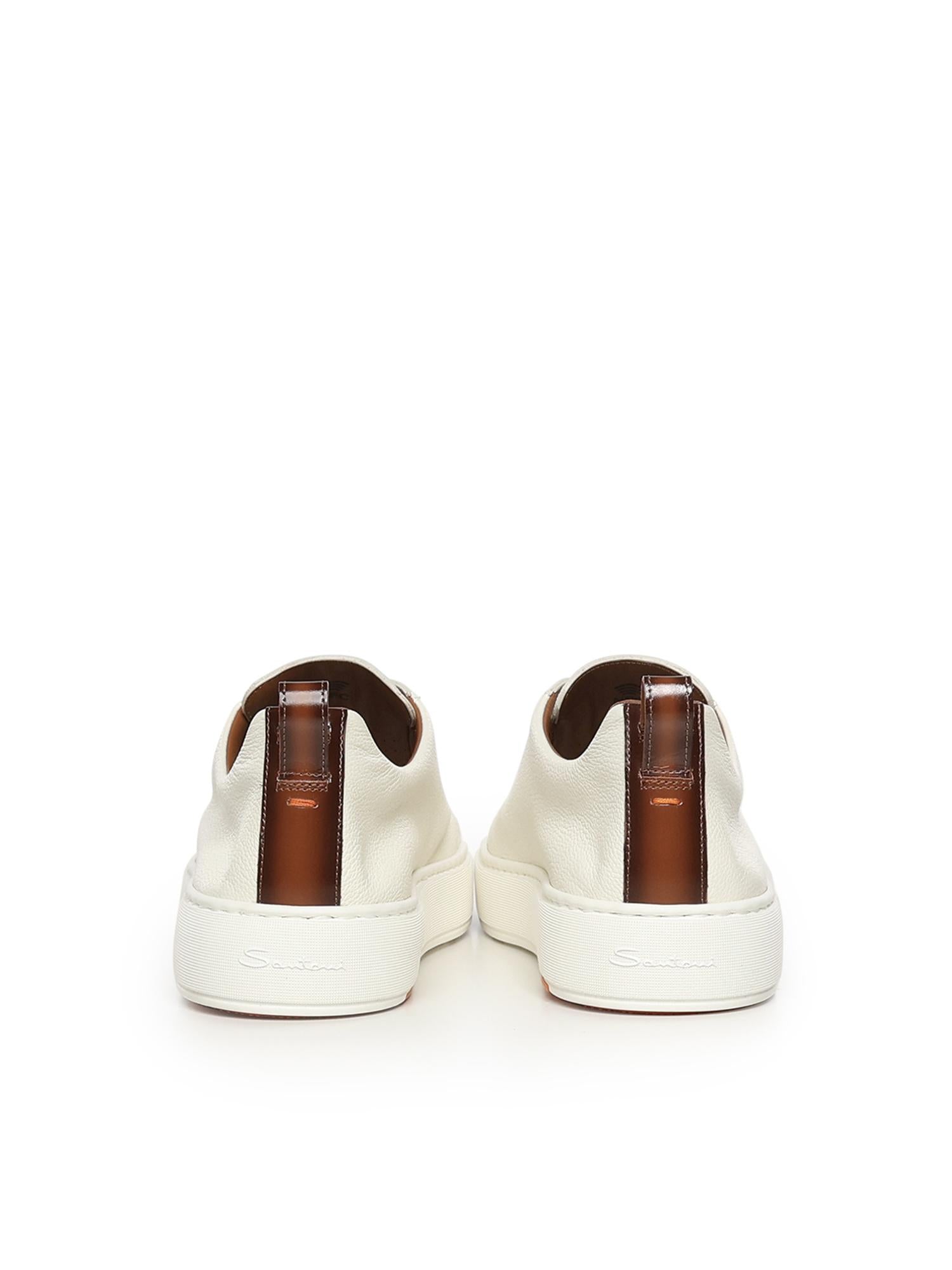 Sneaker slip-on in pelle bottolata MBCD21995BART LLDI50 SANTONI 