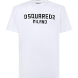 T-shirt in jersey con logo S74GD1520 D20106100 DSQUARED2 