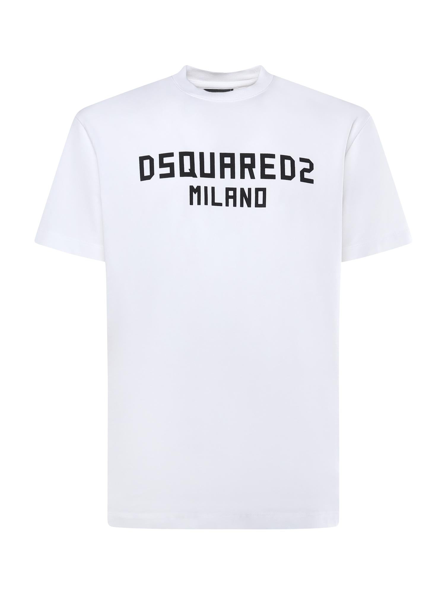 T-shirt in jersey con logo S74GD1520 D20106100 DSQUARED2 