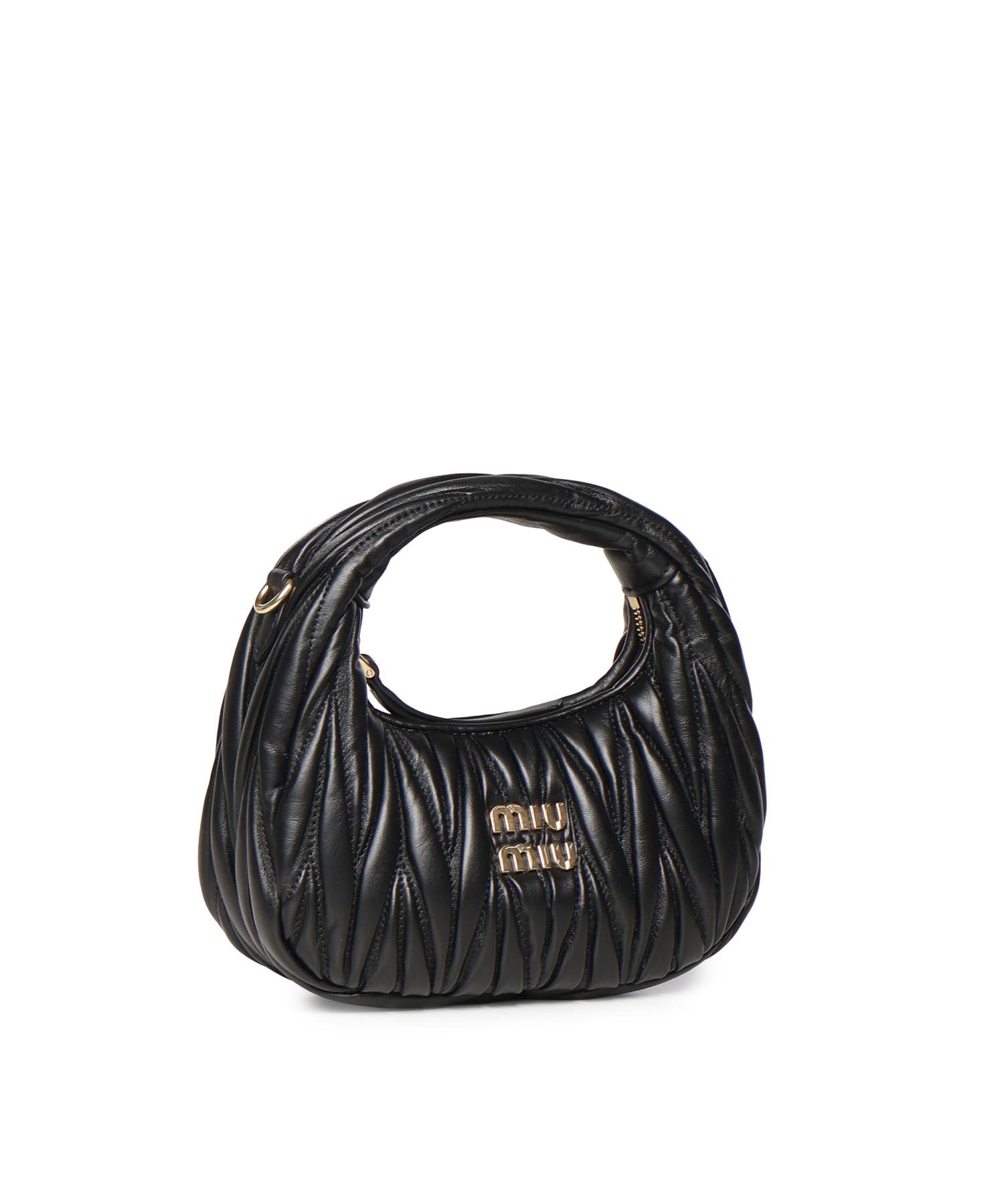 Mini borsa hobo Wander in nappa matelassé 5BP078 AN88F0002 MIU MIU 