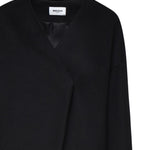 Cappotto con taglio geometrico MMD904 NERO MARIUCCIA Milano 