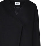 Cappotto con taglio geometrico MMD904 NERO MARIUCCIA Milano 