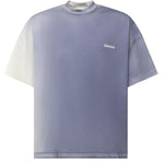 T-shirt in cotone con logo TS003001 BLU BONSAI 