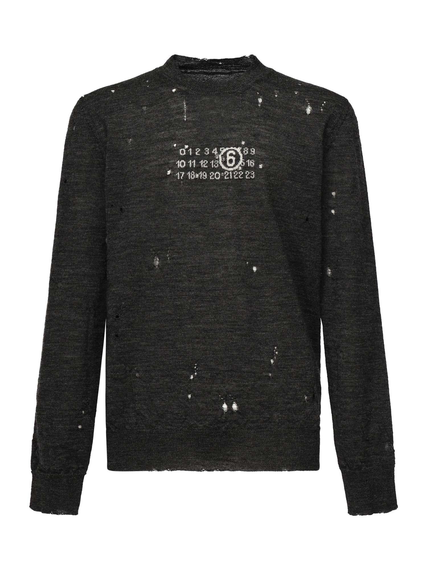 Maglia Numeric in lana SH0HL0033 M13134855 MM6 Maison Margiela 