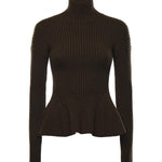 Dolcevita a peplo in lana e cashmere 2521366483600 006 MAX MARA 