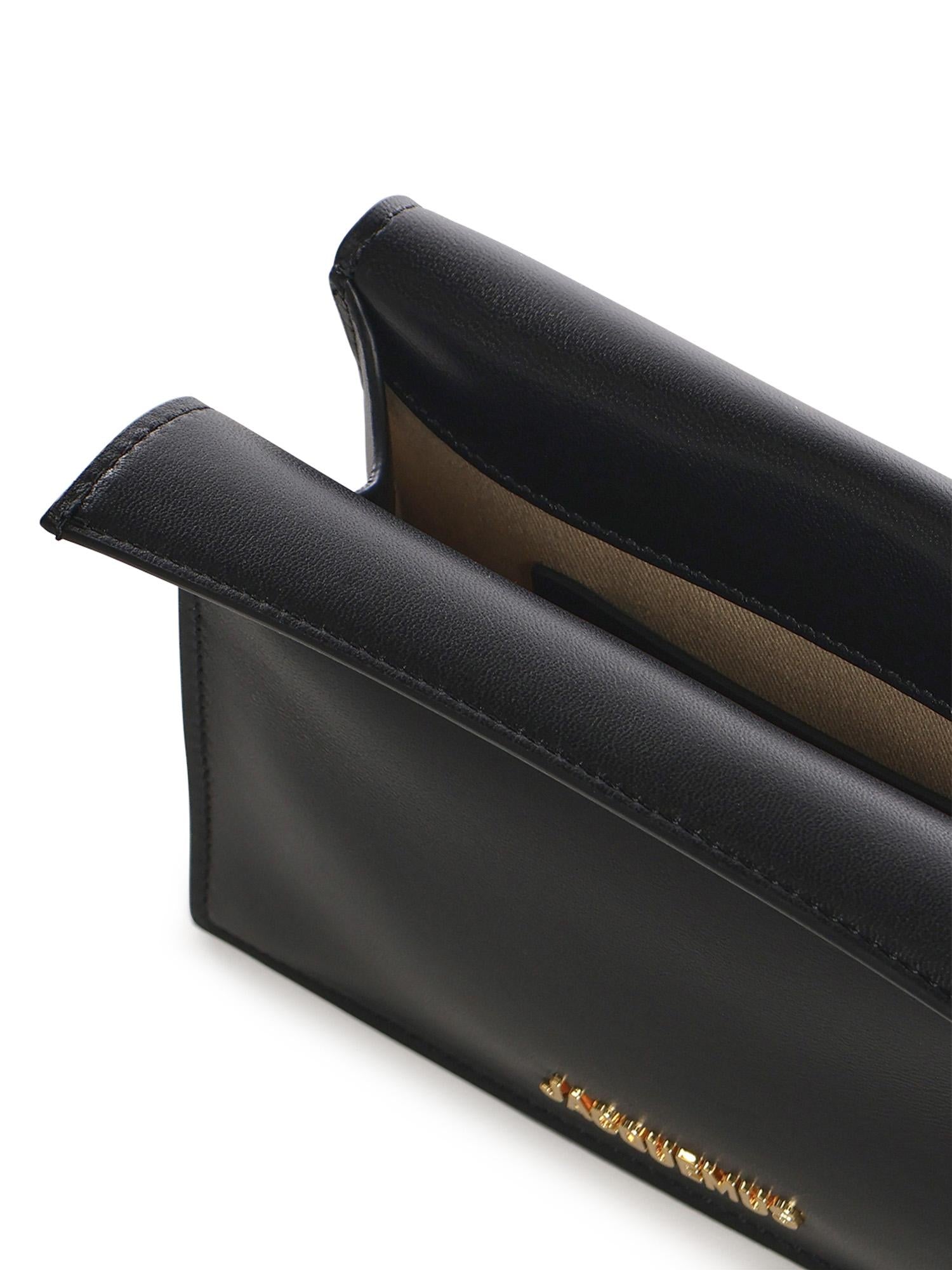 Pochette La Petite Rond Carré in nappa BAW00392AC27L14 990 JACQUEMUS 