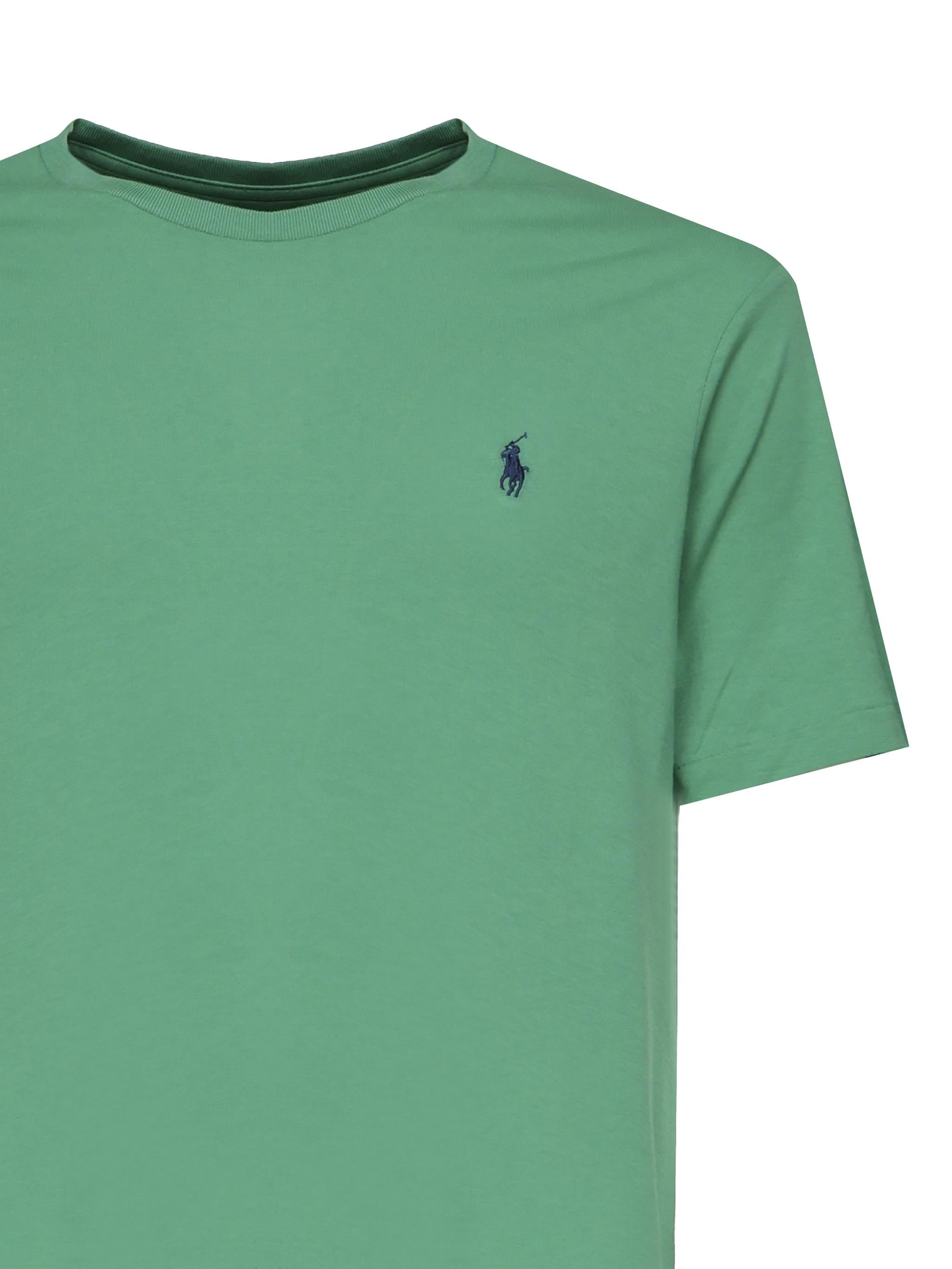 T-shirt in cotone con logo 710671438 409 POLO RALPH LAUREN 