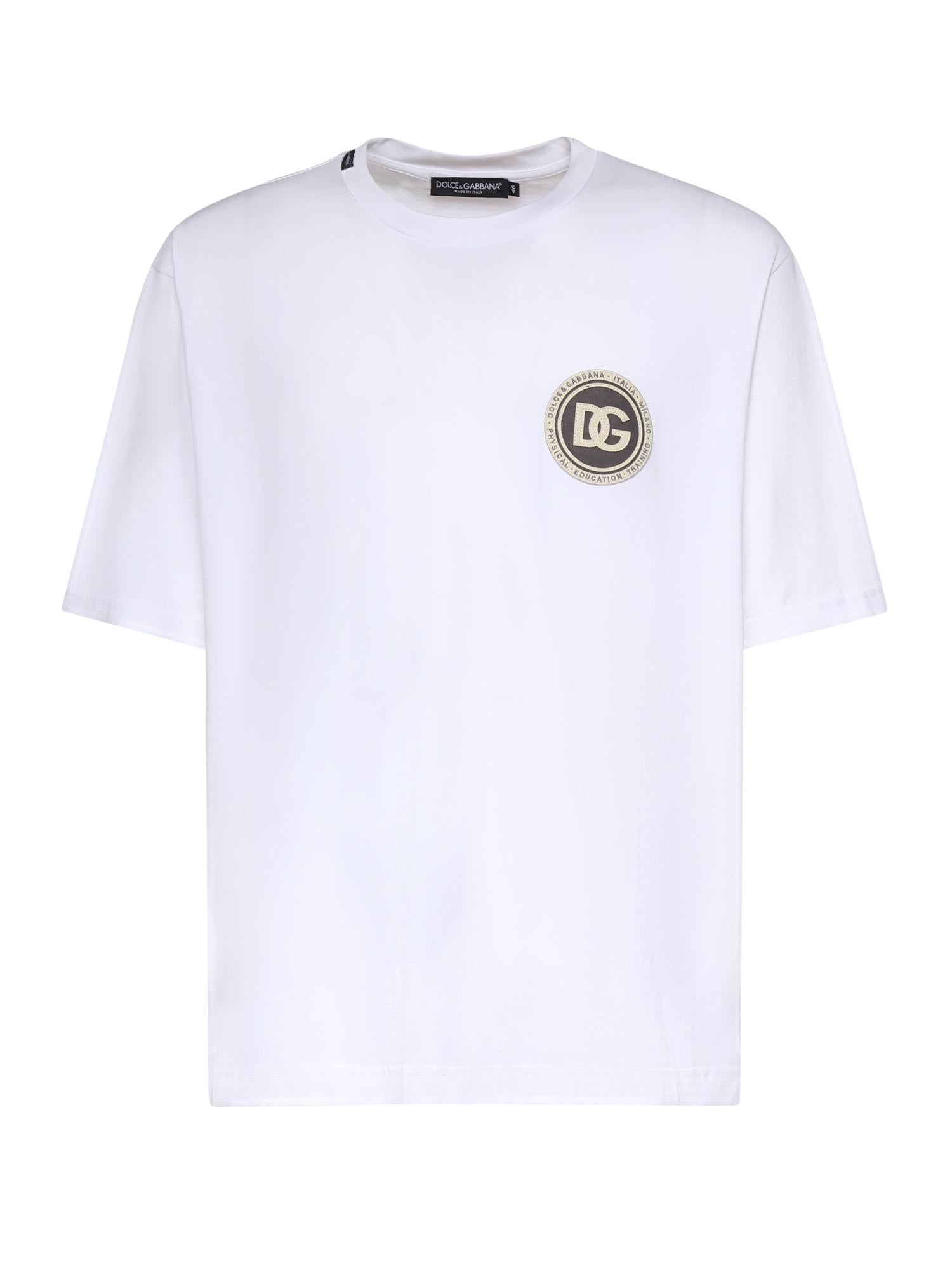 T-shirt in cotone con logo G8PN9Z G7PZFW0800 DOLCE & GABBANA 