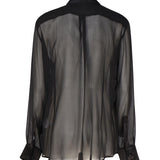 Camicia in chiffon di seta F5R42T FU1ATN0000 DOLCE & GABBANA 