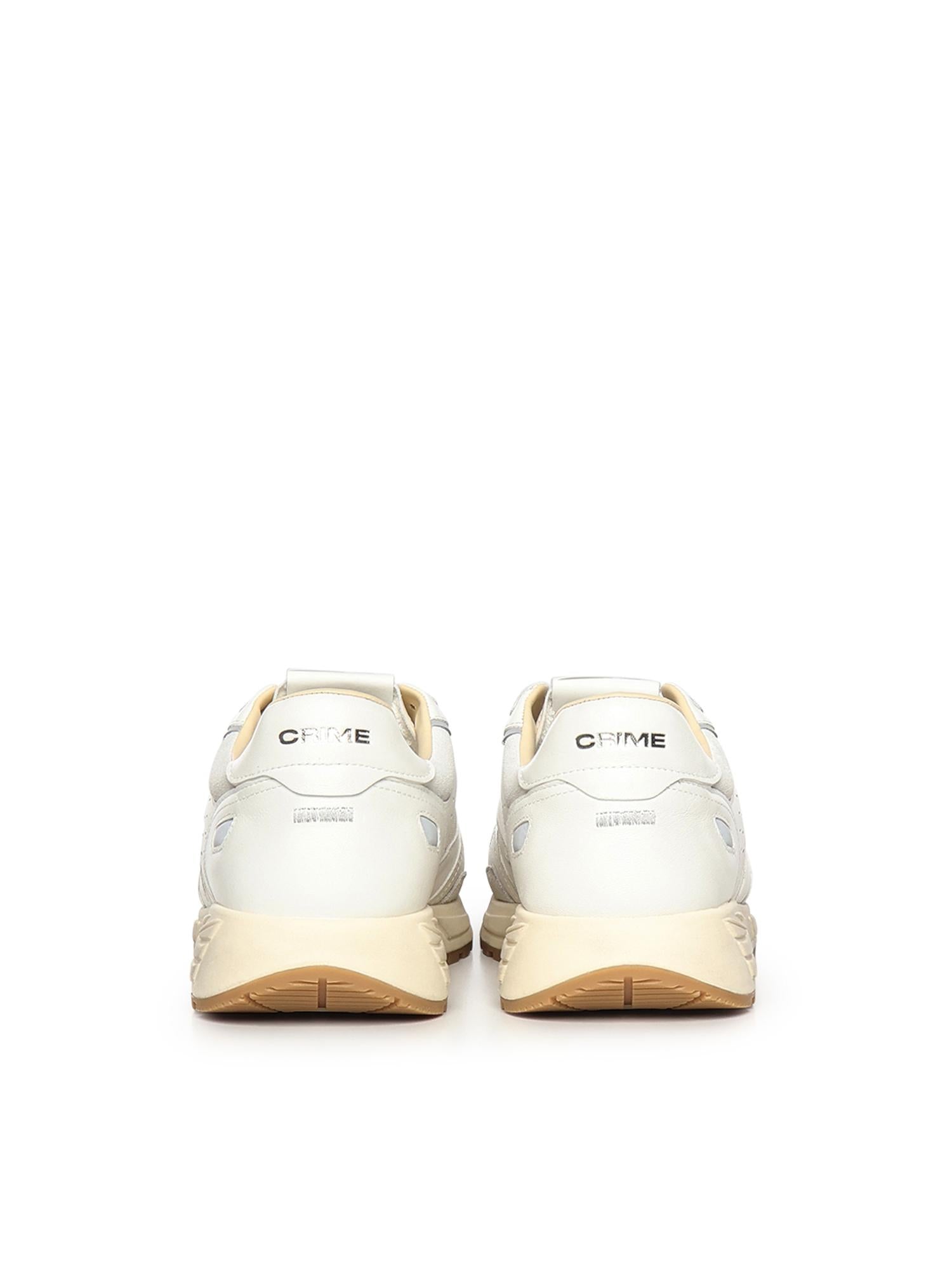 Sneaker Rush in pelle 19600PP8B WHITE CRIME LONDON 