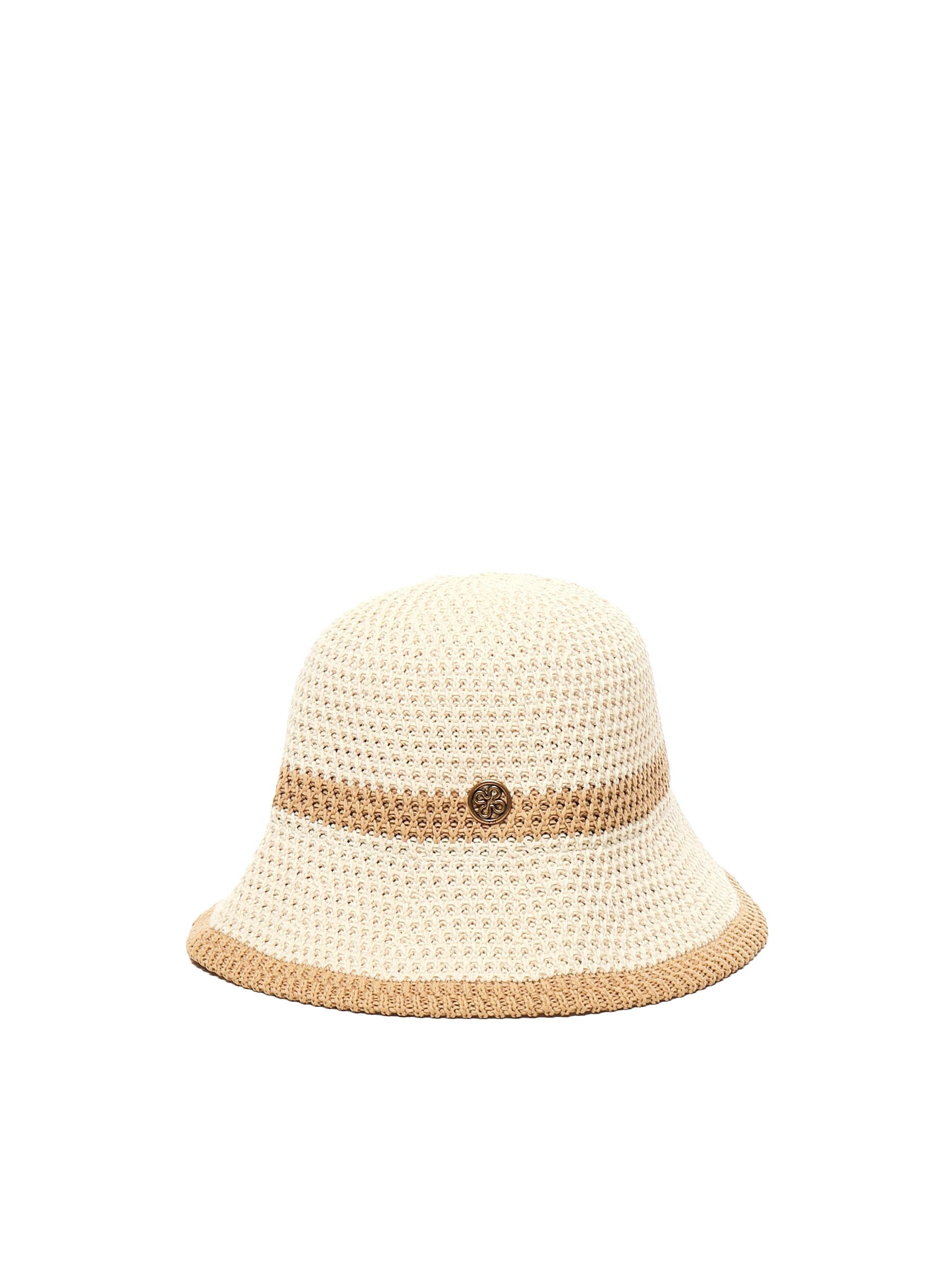 Cappello Angelica<BR/><BR/> 73CA90801 ANGELICANATURALE/CUOIO V° 73 