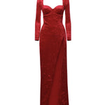 Abito maxi drappeggiato in jersey di velluto 850642 TCV146105 BALENCIAGA 