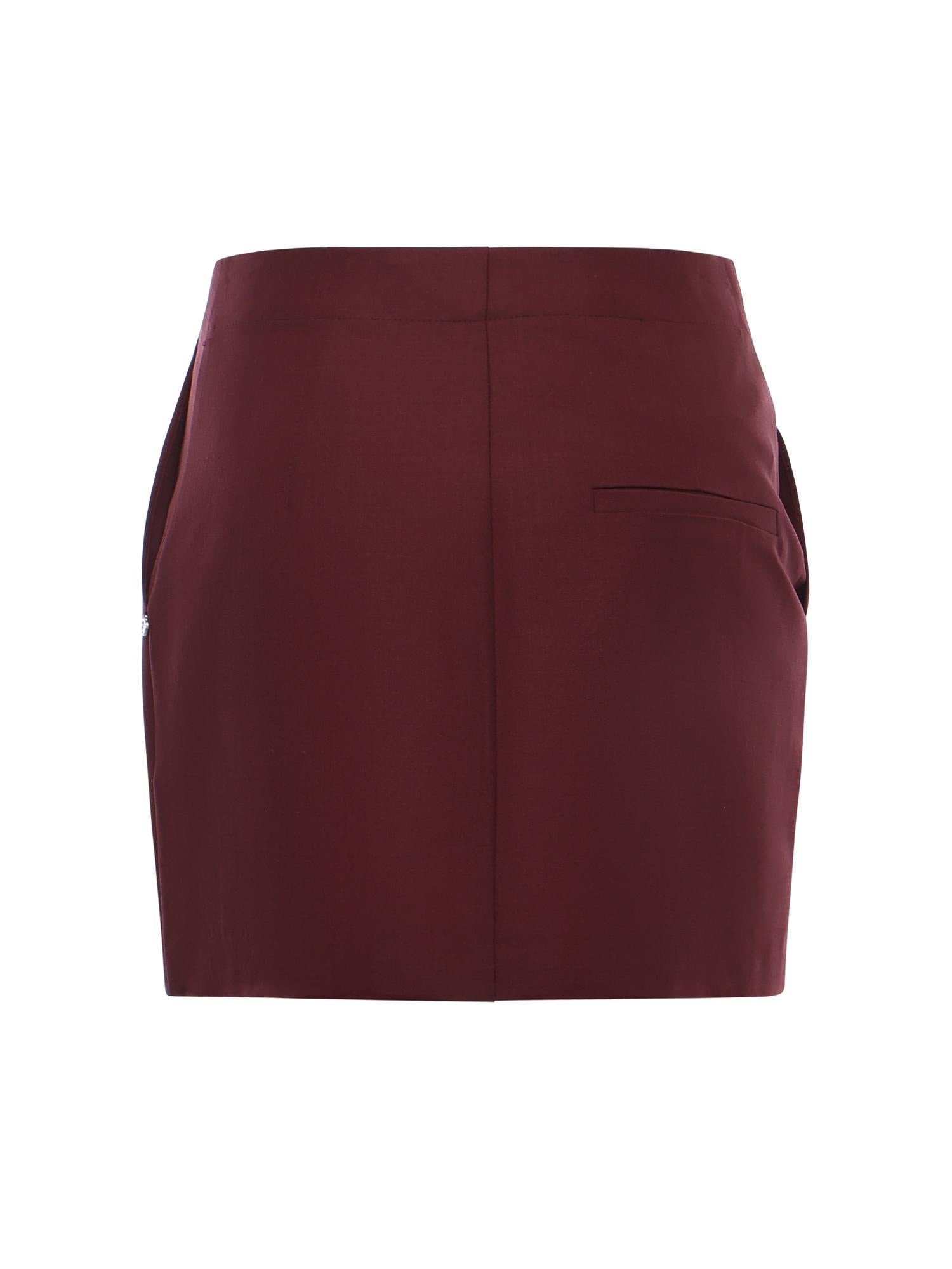 Minigonna taglio chino DN6266 ROUGE NOIRE OTTOD'AME 