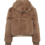 Pelliccia penny con cappuccio 73C19EX02 PENNYNATURALE V° 73 