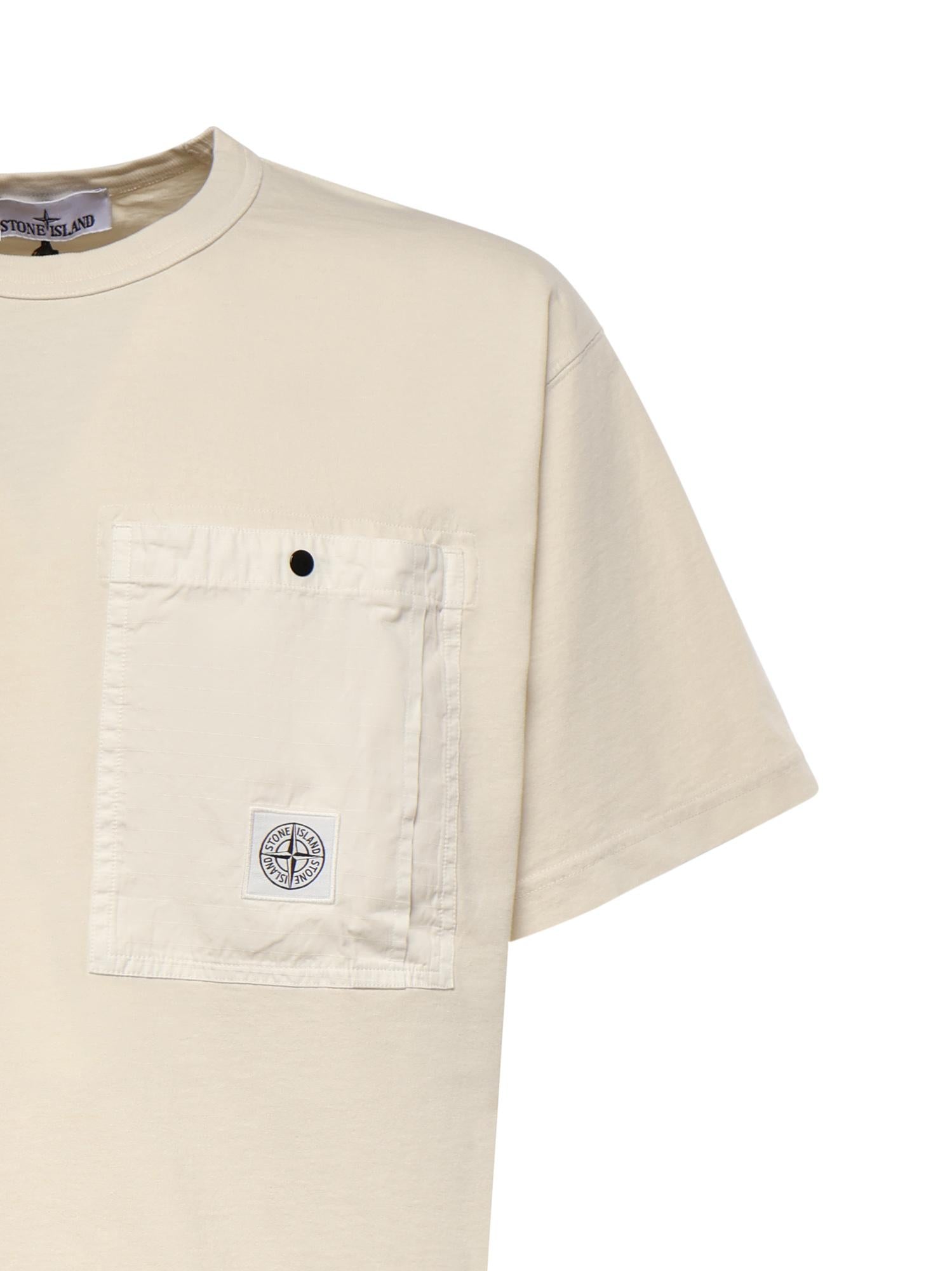 T-shirt con tasca sul petto in jersey di cotone L1S152100004 S0115V0093 STONE ISLAND 