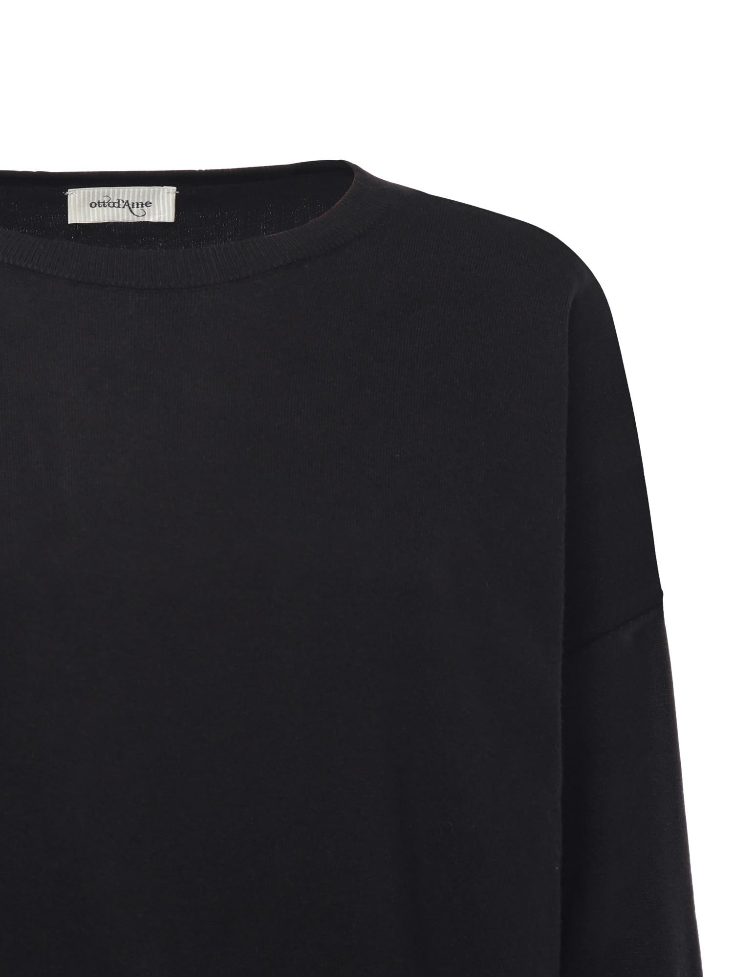 Maglia in viscosa DK9207 NERO OTTOD'AME 