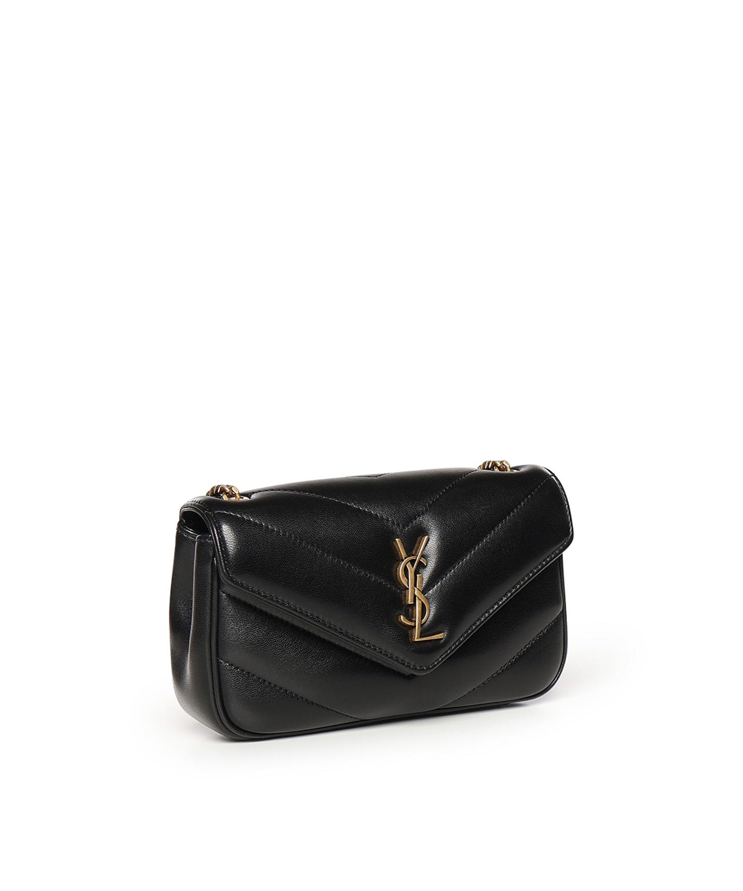 Borsa Loulou mini in pelle di agnello 821749 AAEAX1000 SAINT LAURENT 