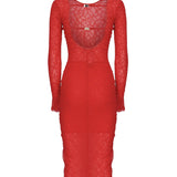 Abito in pizzo con schiena scoperta 105227 A2M5RA1 PINKO 