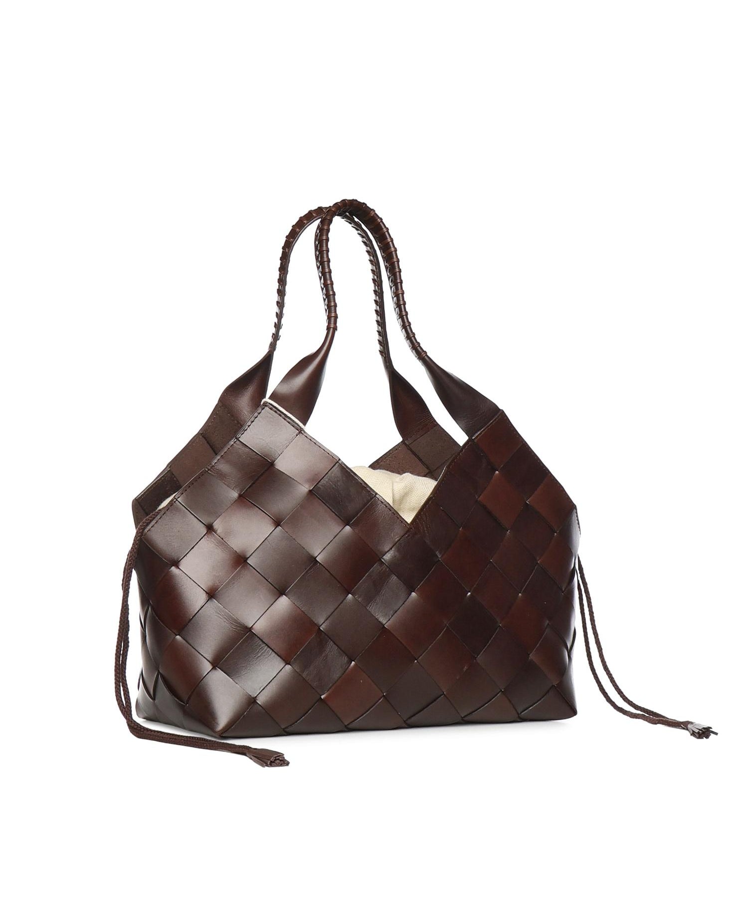 Borsa tote Castello in pelle 8111 DK BROWN DRAGON DIFFUSION 