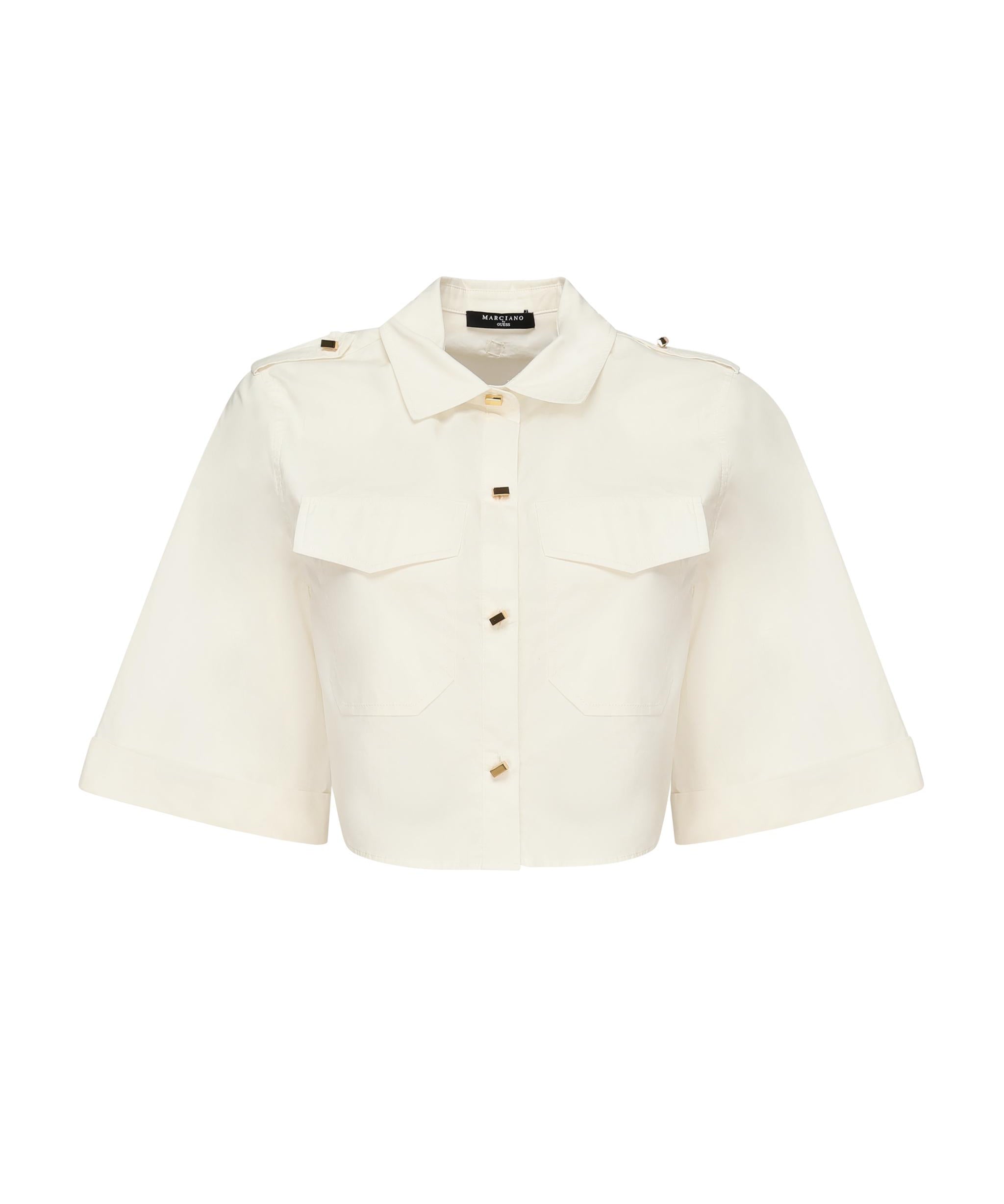 Camicia cropped con tasche 5GGH27 7315AG053 MARCIANO BY GUESS 