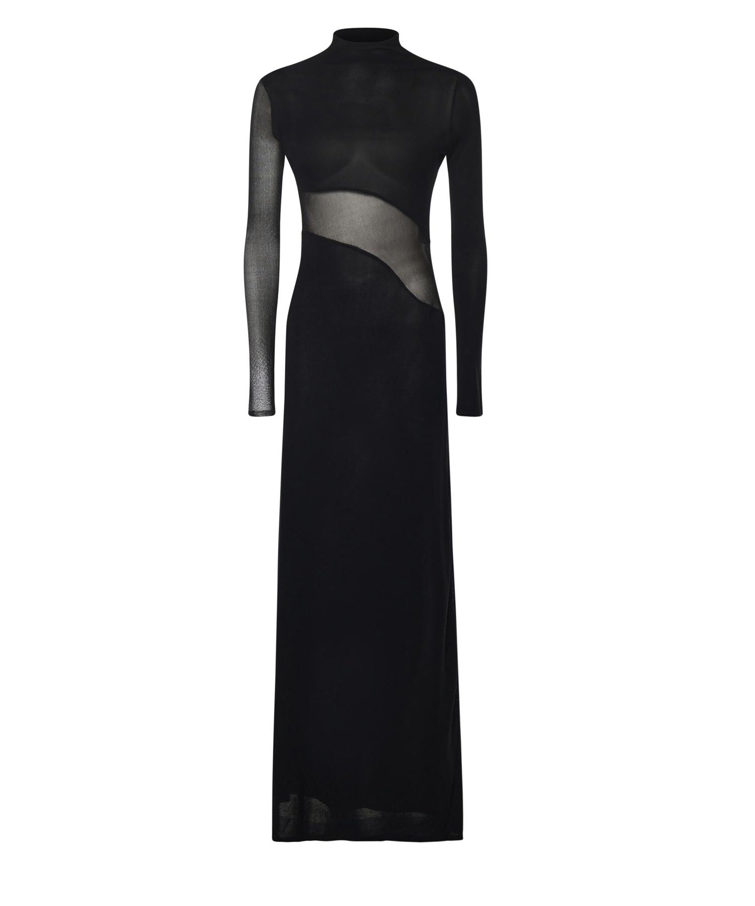 Abito con cut-out in maglia di seta AA9R2801K061B 995 ALAIA 