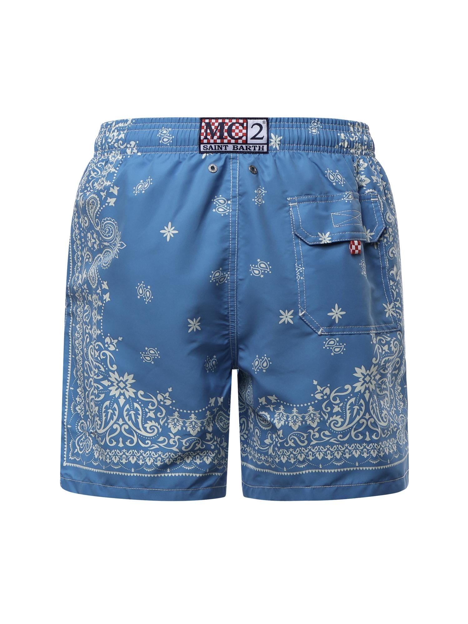 Costume con stampa paisley GUS0009 00094L MC2 SAINT BARTH 