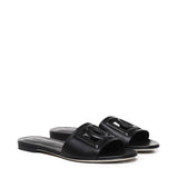 Slide in pelle di vitello e logo CQ0436 AY32980999 DOLCE & GABBANA 