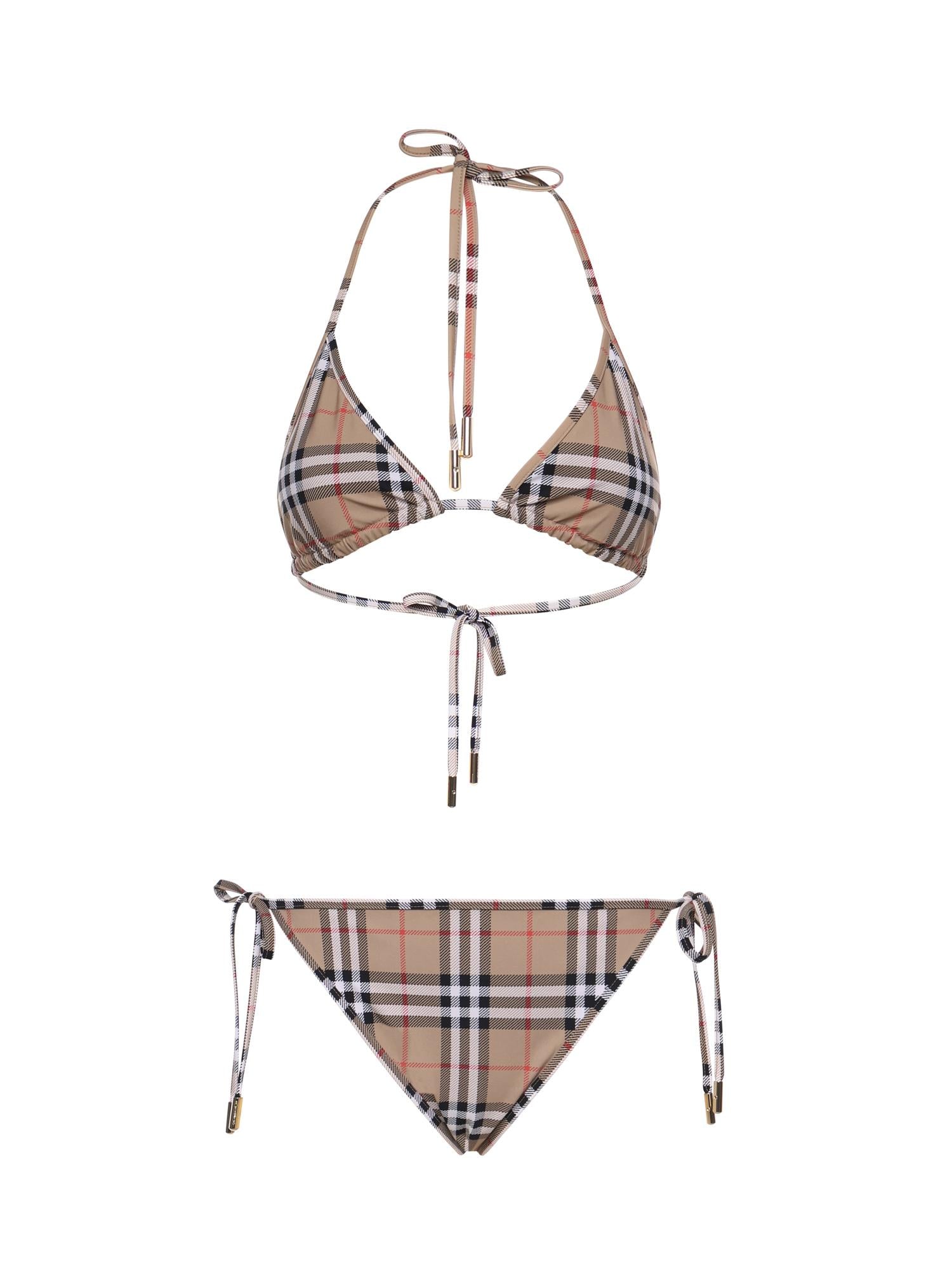 Bikini a triangolo Check 8009008 A5145 BURBERRY 