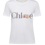 T-shirt in jersey di cotone con logo CH26SJH08197 101 CHLOÉ 