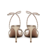 Sandali Love Struck con cristalli<BR/> LSKMIDS0 NPLLCO AQUAZZURA 