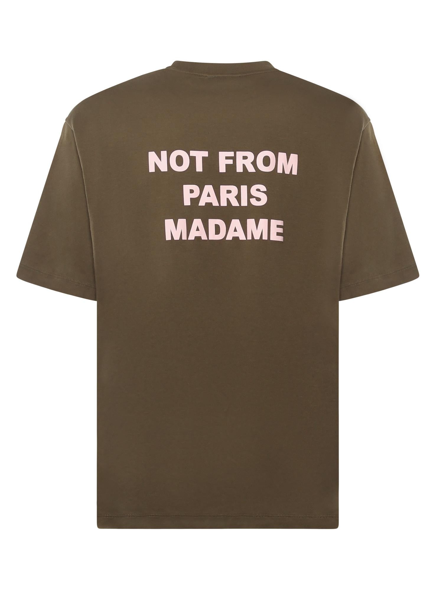 T-shirt "Le T-shirt Slogan" in cotone<BR/> ITS203CO002 KK Drôle de Monsieur 