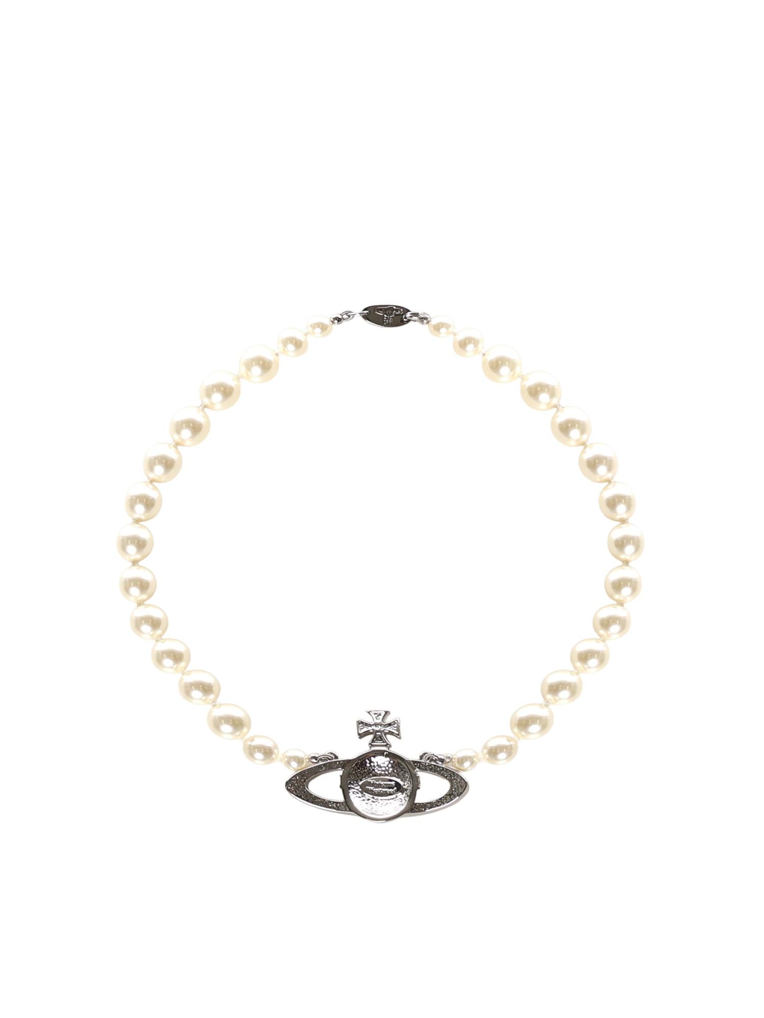 Collana One Row Bas Relief Pearl 63010106 02P104P104 VIVIENNE WESTWOOD 
