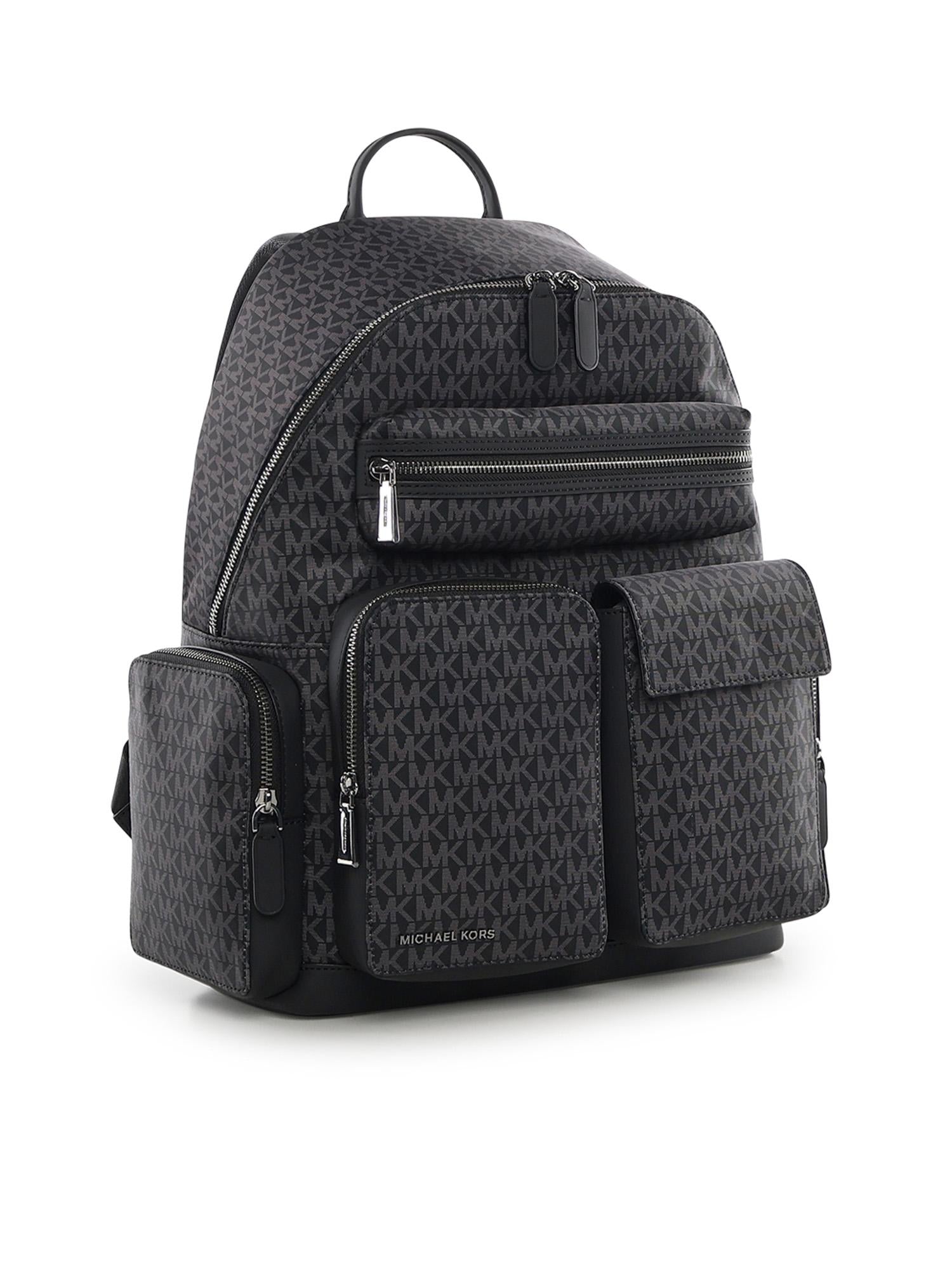 Zaino cargo Brooklyn con stampa logo 33R6LBNB7O 001 MICHAEL MICHAEL KORS 