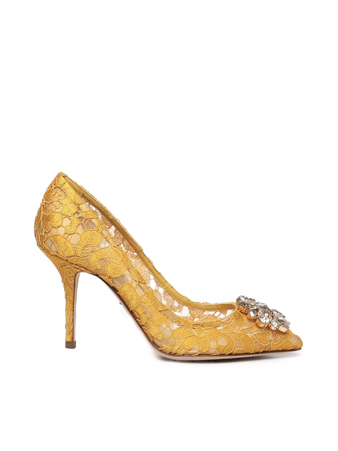 Décolleté in pizzo Bellucci Taormina con cristalli CD0101 AL19880211 DOLCE & GABBANA 
