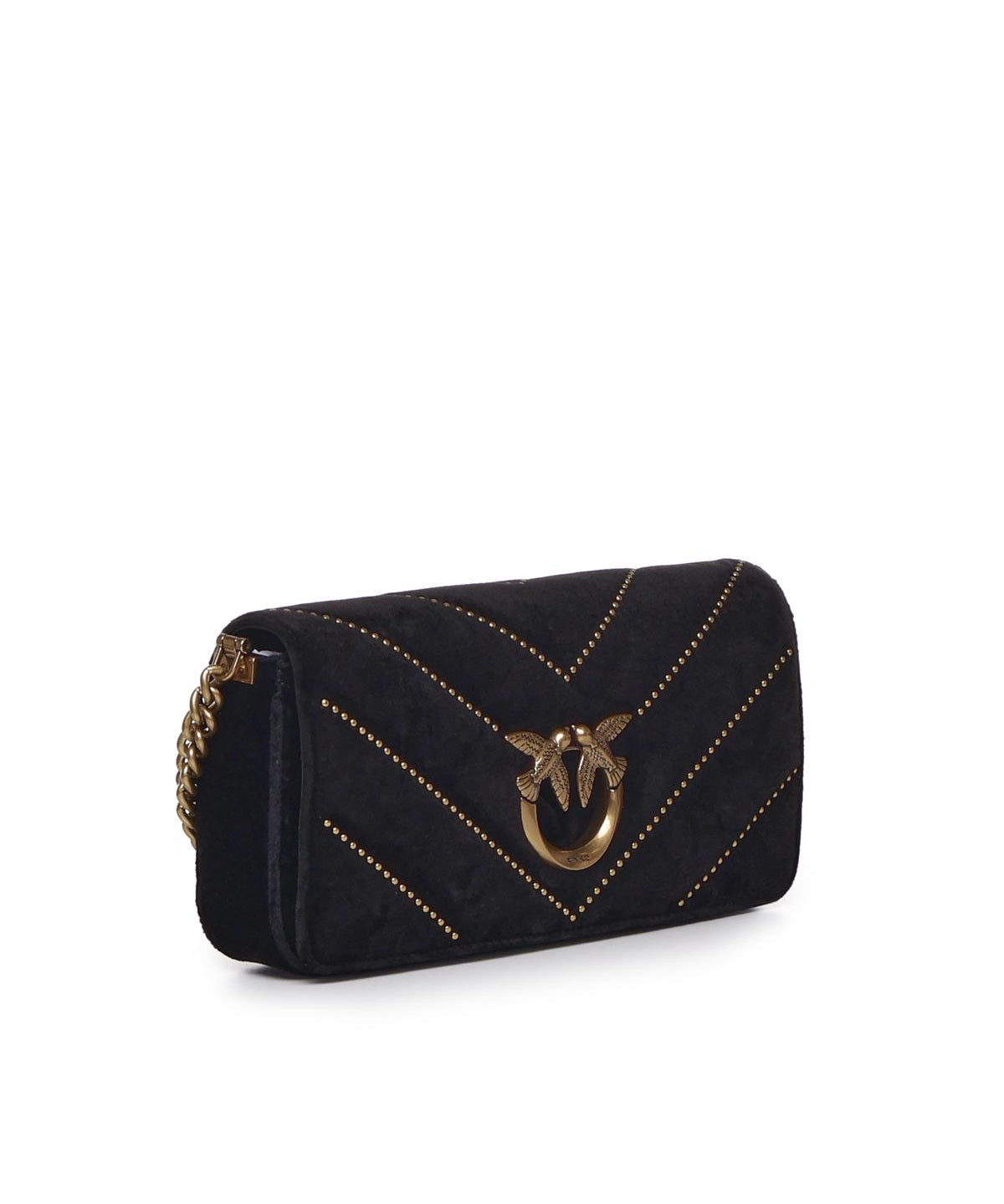 Borsa Love Click Horizontal mini in velluto 100068 A17GZ99Q PINKO 