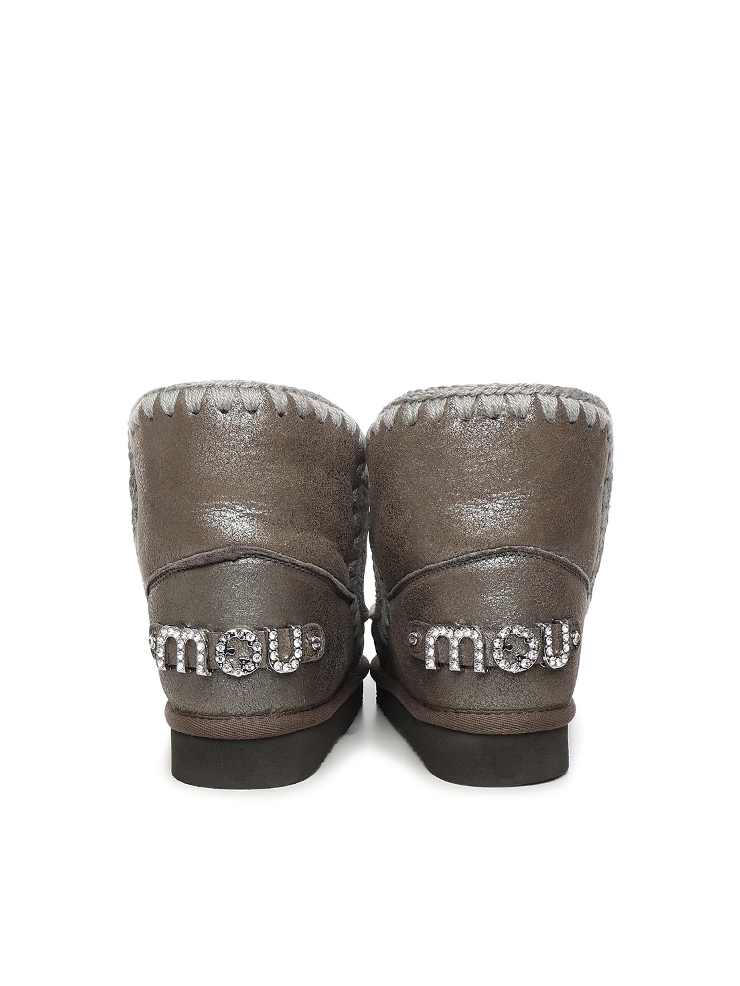Stivali Eskimo 18 rhinestones logo MUFW101036B DUIRO MOU 