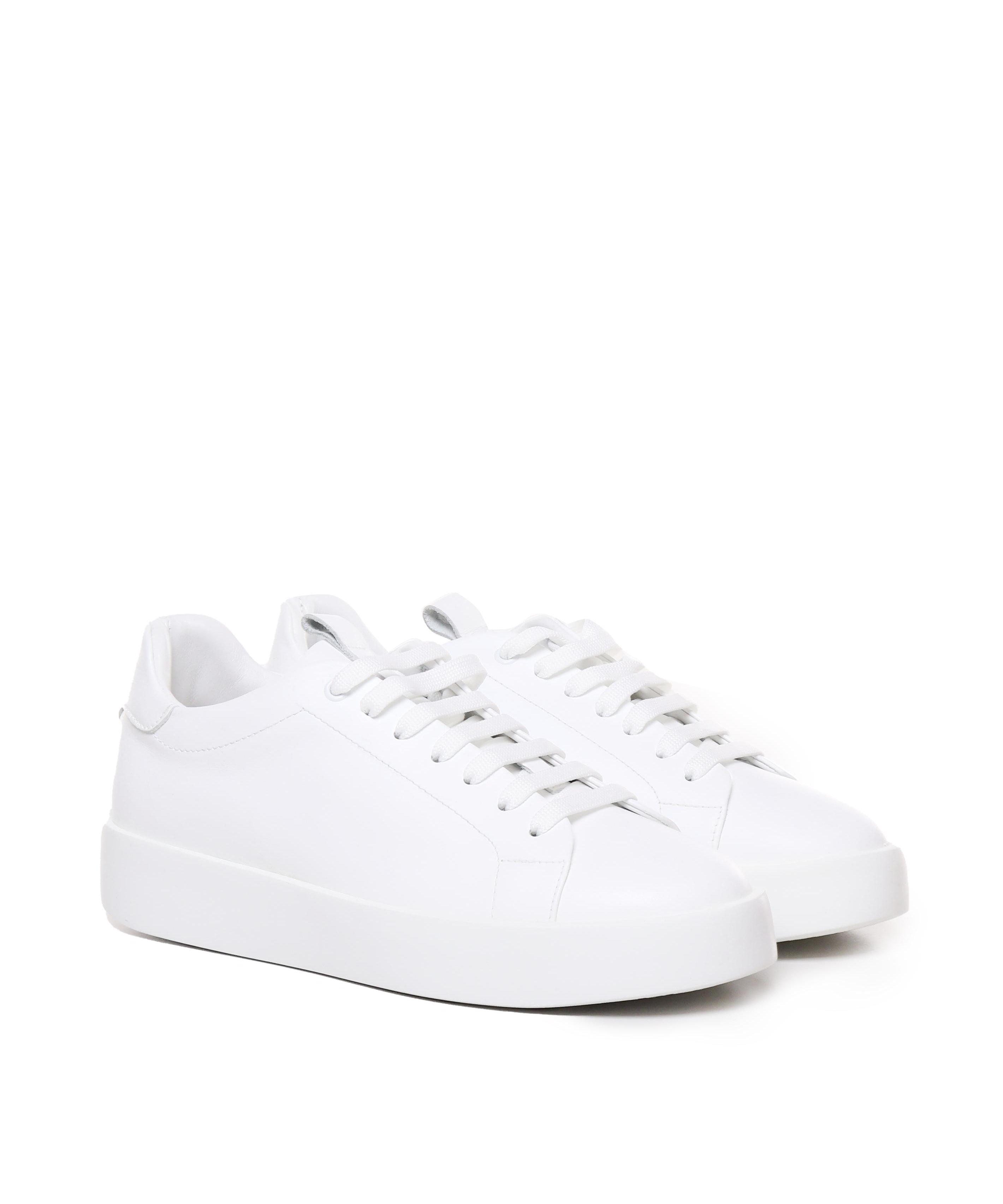 Sneakers Road in pelle di nappa ROAD 1 NAPPAWHITE/WHITE GIULIANO GALIANO 