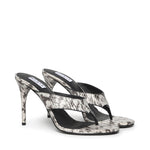 Mules infradito in elaphe AA3S133CK326 009 ALAIA 